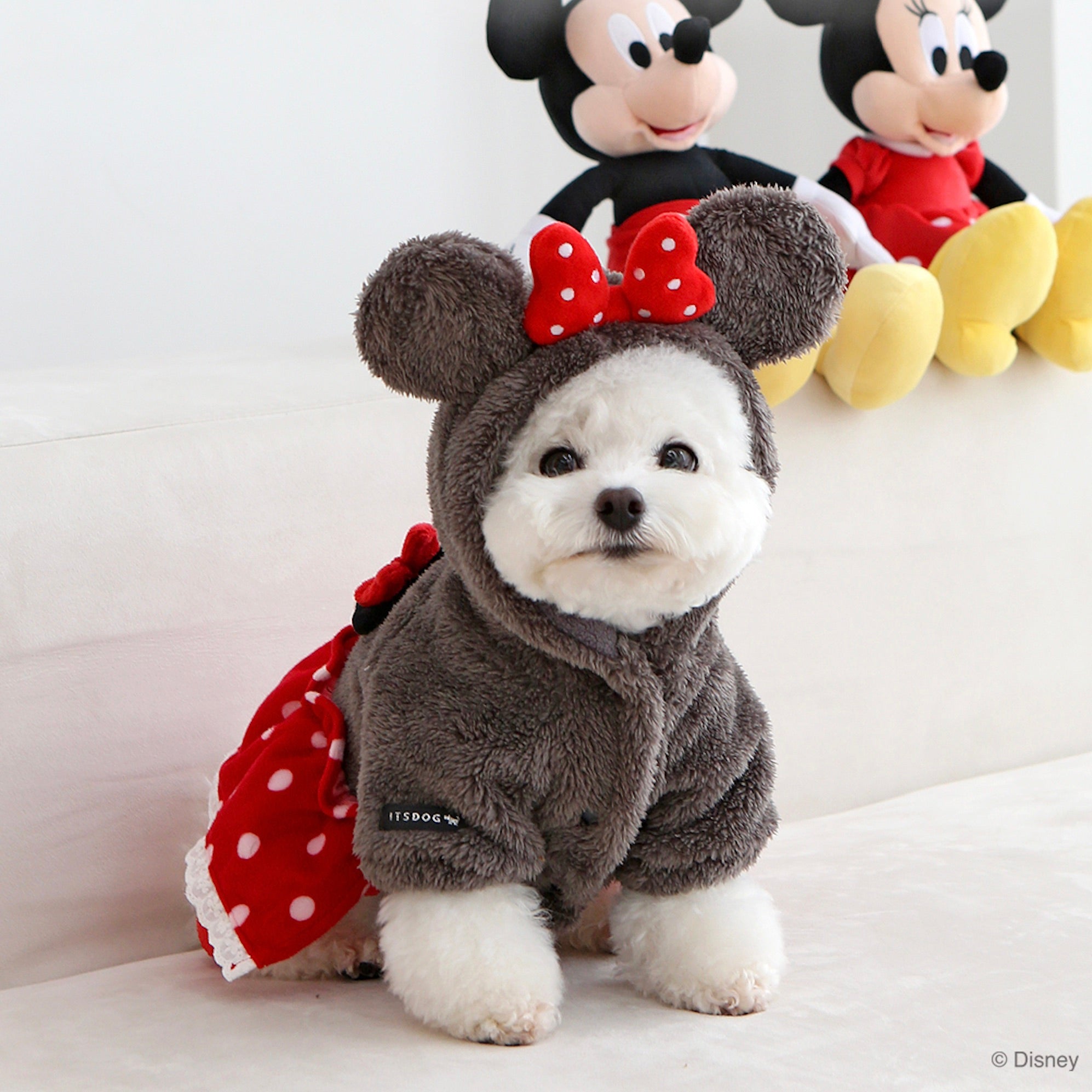 ミニーちゃんドット柄の犬用ベビーカー‼️数量限定品Disney 海外犬服 高品質なインポートのドッグウェア通販 