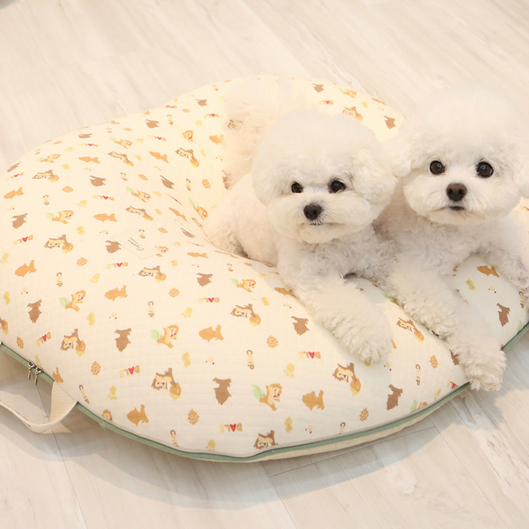 ※予約販売【ITS DOG】Disney organic chip'n dale quilted nest bed