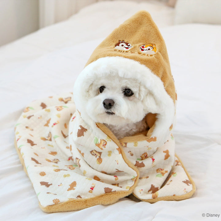 ※予約販売【ITS DOG】Disney Organic Reversible Blanket (Chip and Dale Fun)