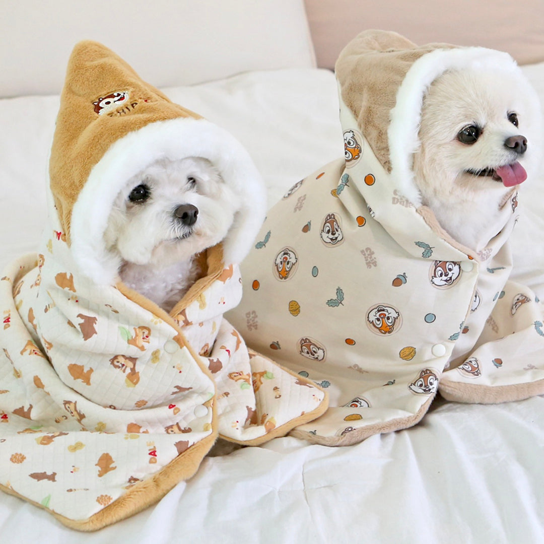 ※予約販売【ITS DOG】Disney Organic Reversible Blanket (Chip and Dale Happy)