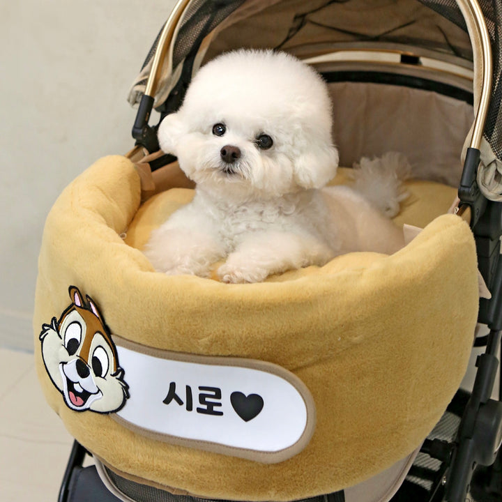 ※予約販売【ITS DOG】Disney Organic Detachable Stroller Liner (Chip & Dale Happy)