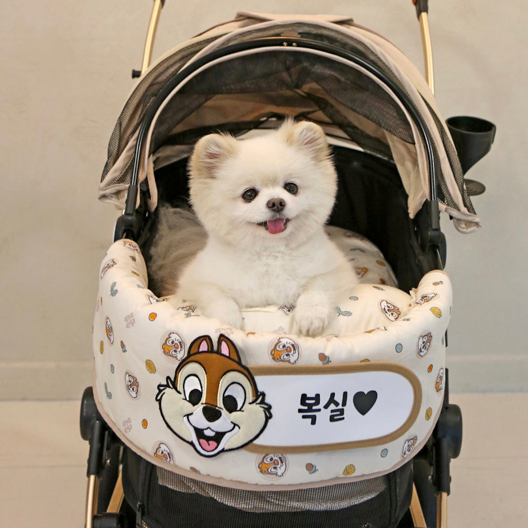 ※予約販売【ITS DOG】Disney Organic Detachable Stroller Liner (Chip & Dale Happy)