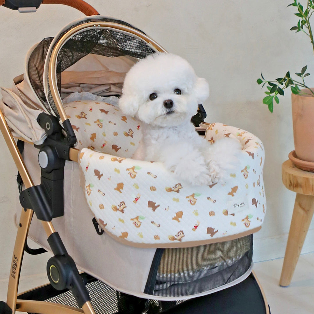 ※予約販売【ITS DOG】Disney Organic Stroller Comforter (Chip and Dale Fun)