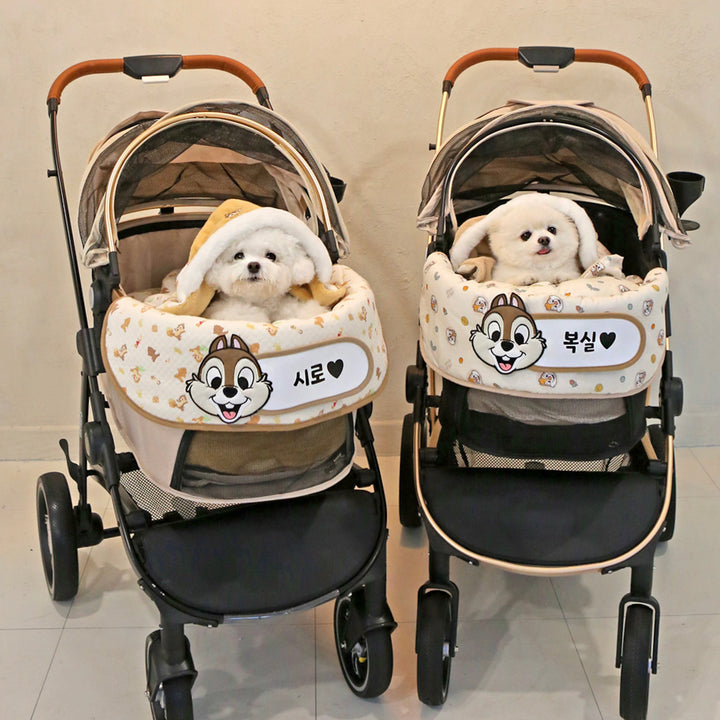 ※予約販売【ITS DOG】Disney Organic Stroller Comforter (Chip and Dale Happy)