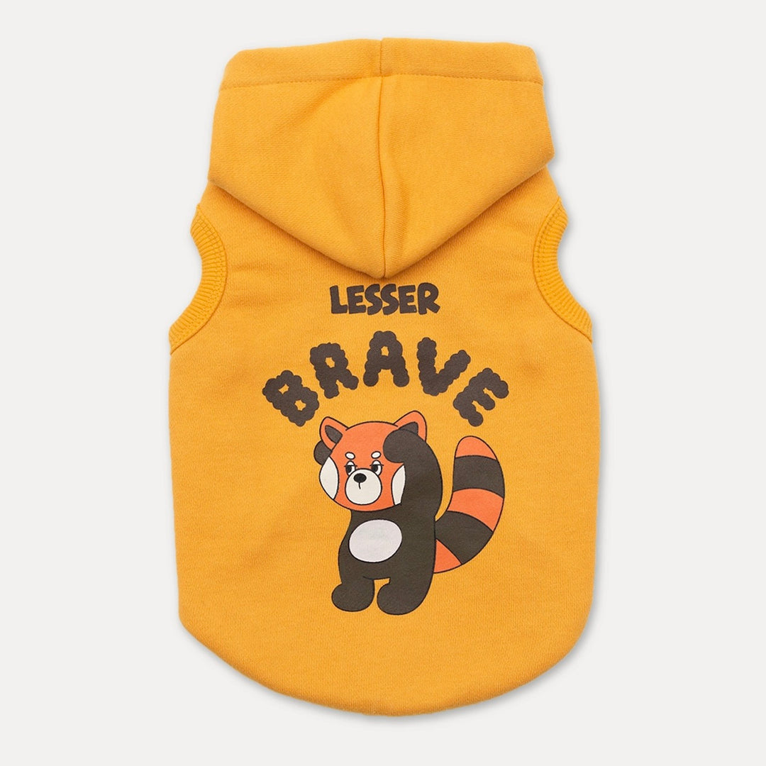 ※予約販売【andblank】Lesser Panda Sleeveles Hoodie