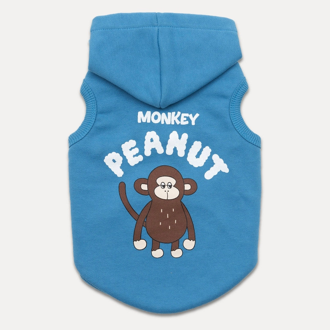 ※予約販売【andblank】Peanut Monkey Sleeveles Hoodie