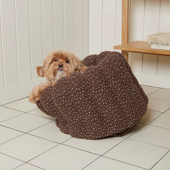 ※予約販売【azalea】Canele Cushion（Brown Flower）