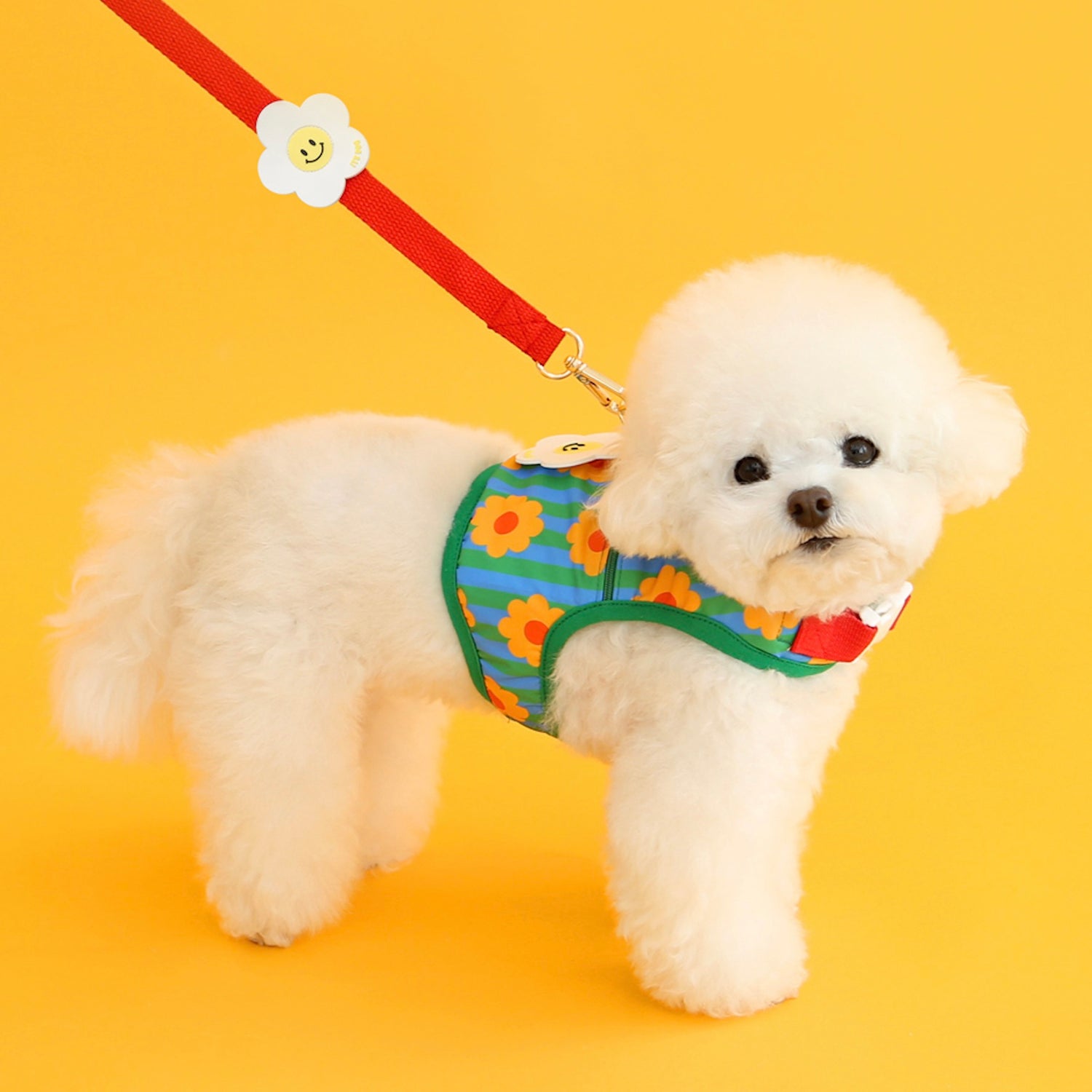 即納【ITS DOG】Ice Popping Cool Harness（Vintage Flower）｜犬用ハーネス