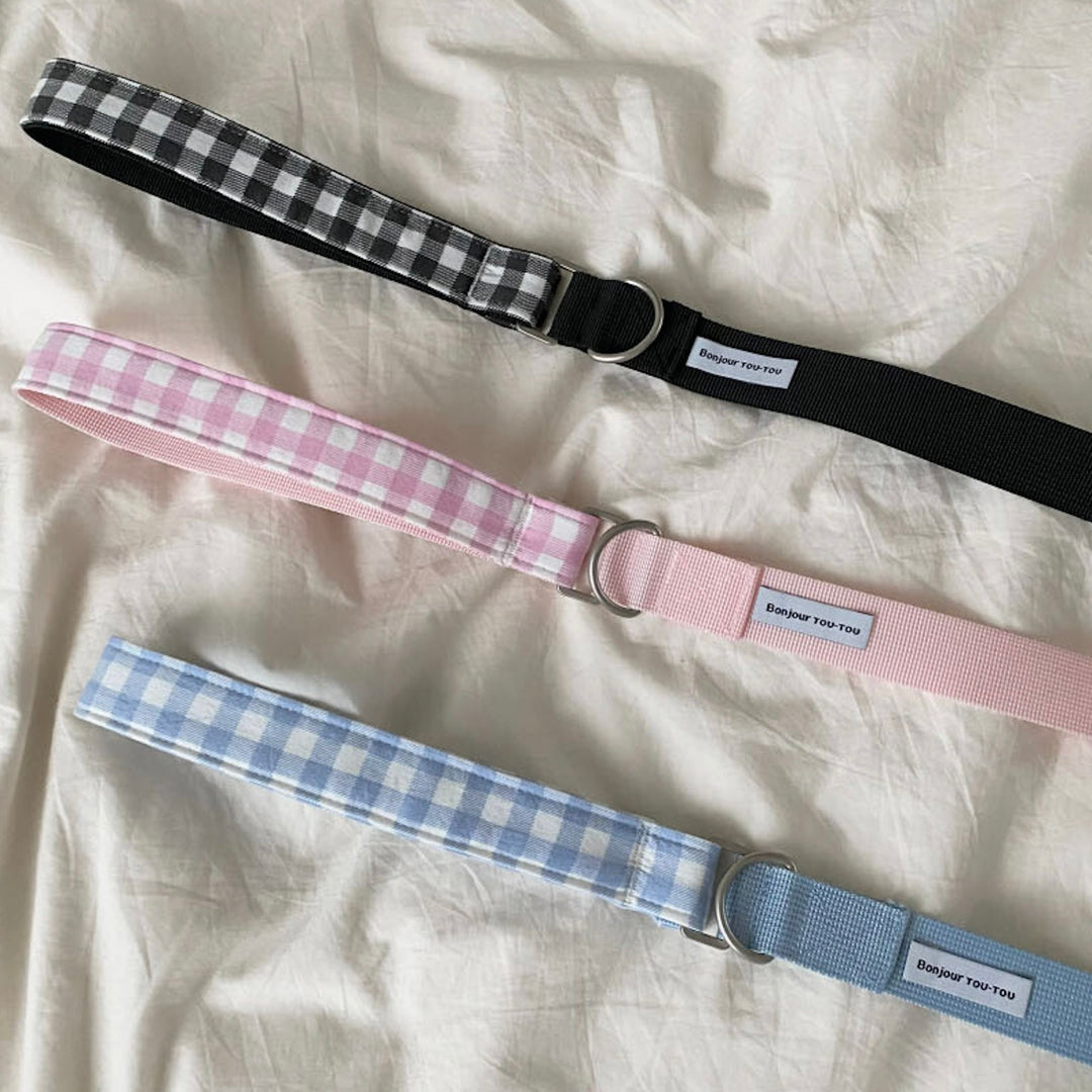 ※予約販売【Bonjour TOU-TOU】Eyelet Check Harness（Sky）
