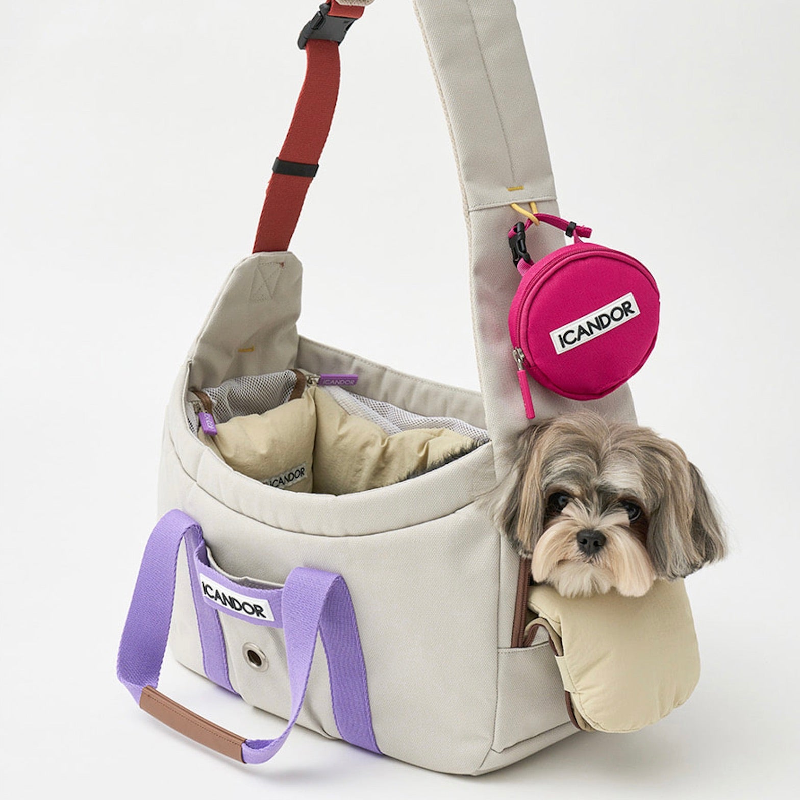 NICOiCANDOR PEEK-A-BOO BAG L クッション付 海外犬服 高品質なインポートのドッグウェア通販 