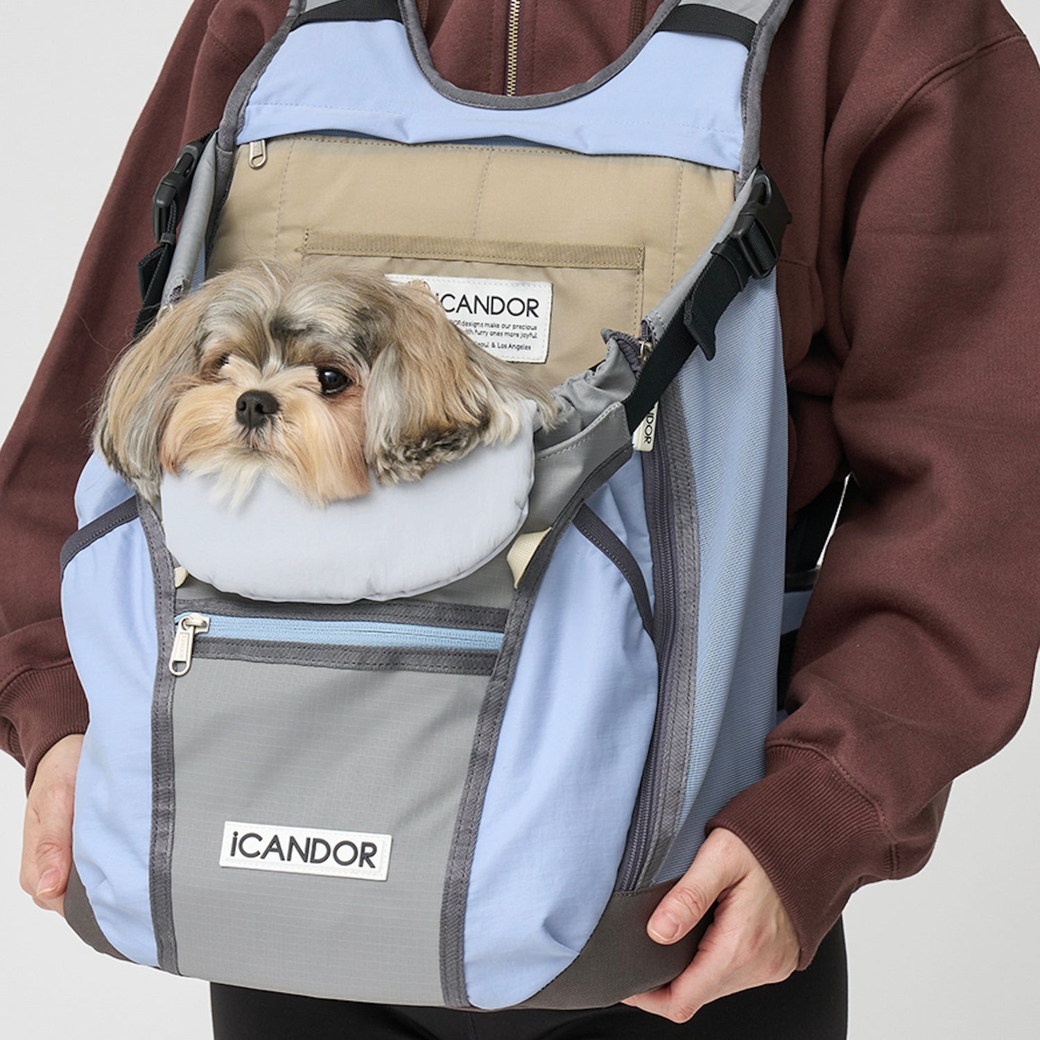 即納【iCANDOR】JIGE AB BAG（PALE BLUE）