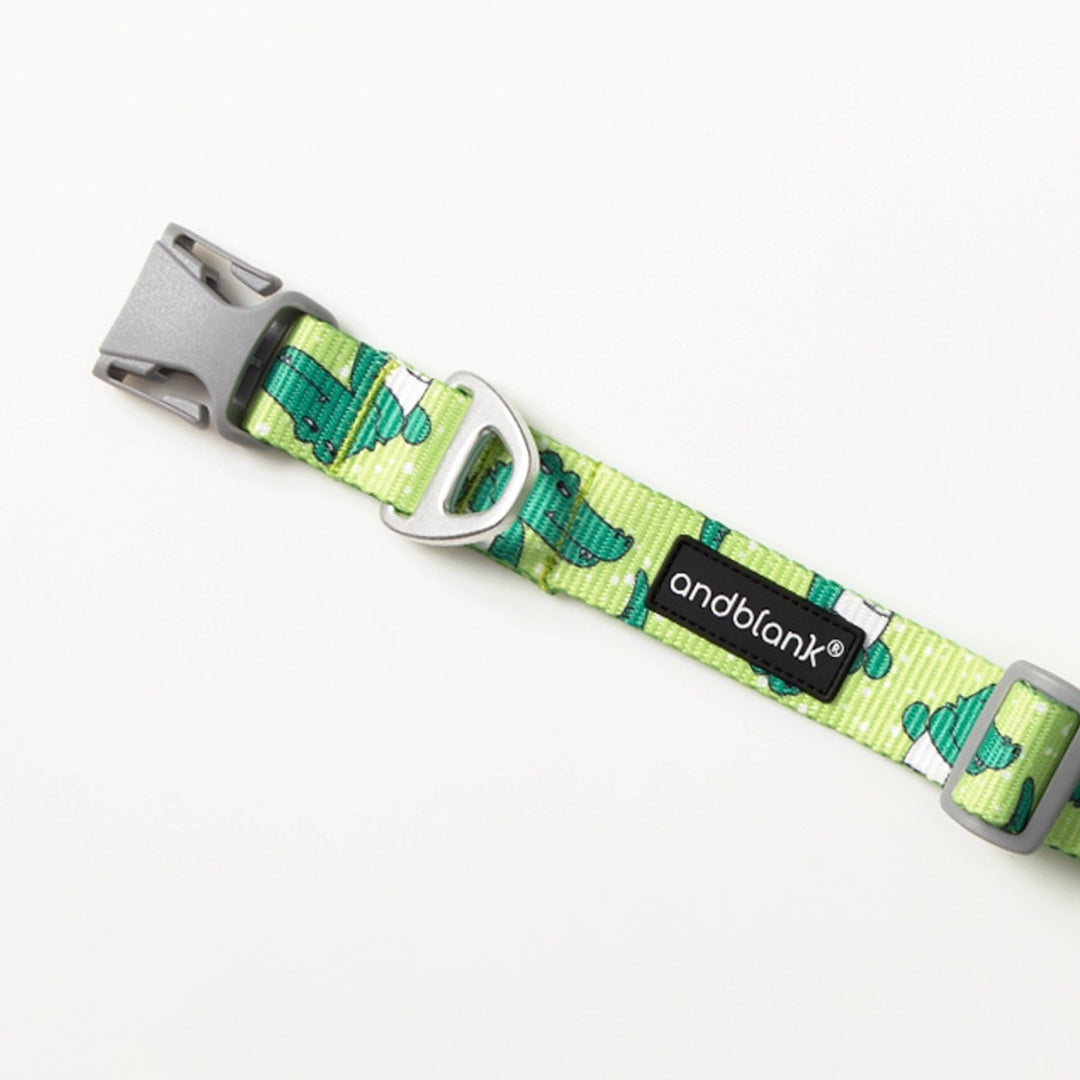 ※予約販売【andblank】ICONIC Lazy Crocodile Collar（Green）