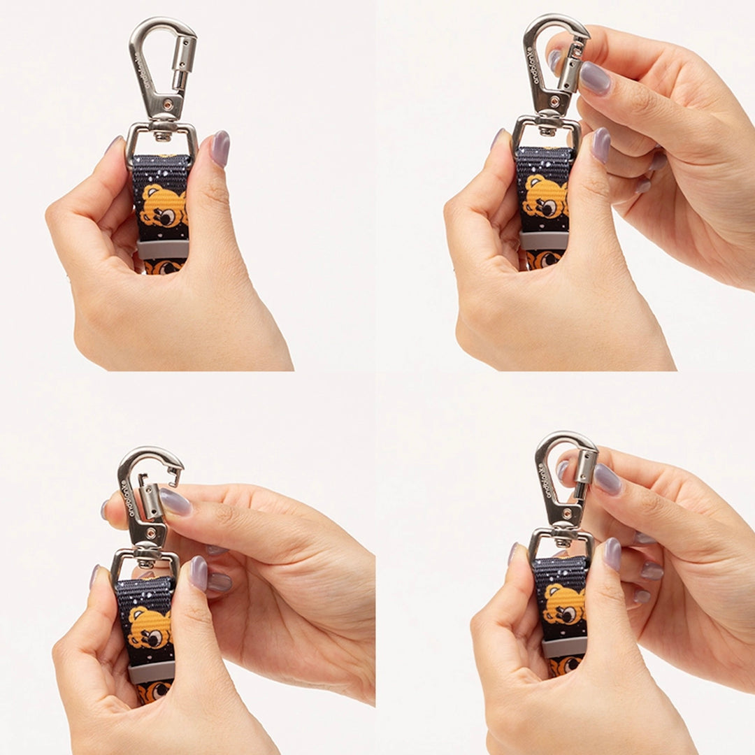 即納【andblank】ICONIC Joy Bear Hands Free Leash（Black）