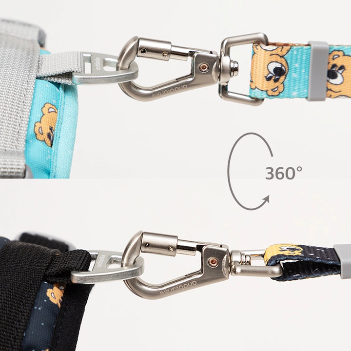 即納【andblank】ICONIC Joy Bear Hands Free Leash（Black）