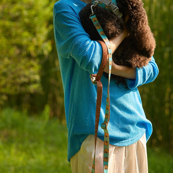 即納【andblank】ICONIC Joy Bear Hands Free Leash（Mint）