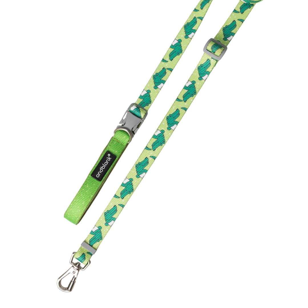 ※予約販売【andblank】ICONIC Lazy Crocodile Hands Free Leash（Green）