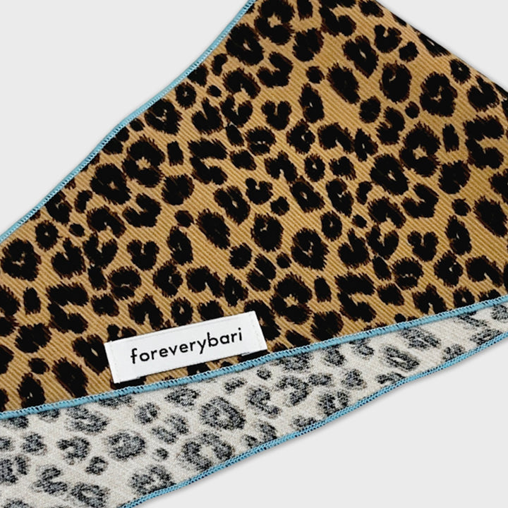 ※予約販売【foreverybari】City Leopard Scarf（Beige）