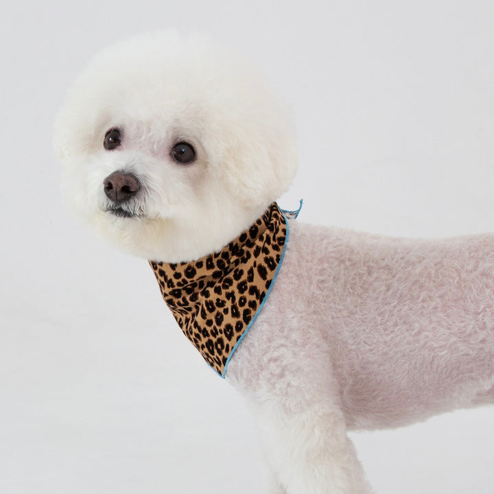 ※予約販売【foreverybari】City Leopard Scarf（Beige）