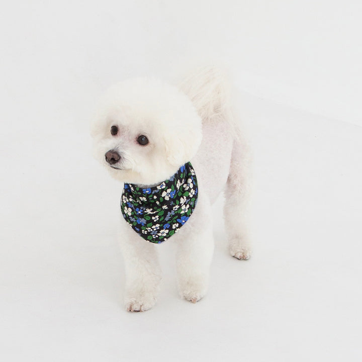 ※予約販売【foreverybari】Magnolia Floral Scarf（Dark Navy）