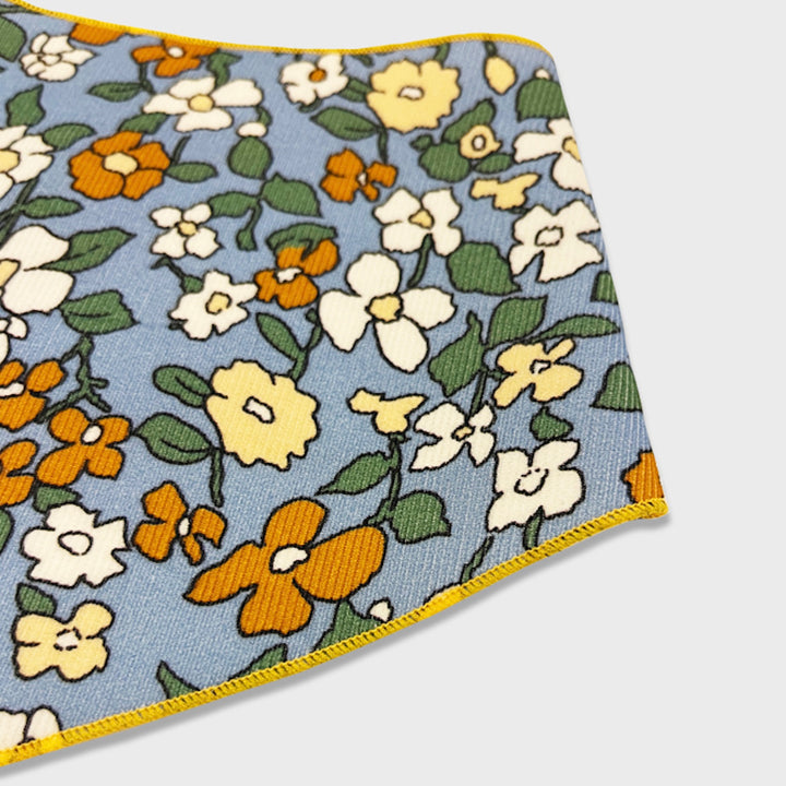※予約販売【foreverybari】Magnolia Floral Scarf（Dust Blue）