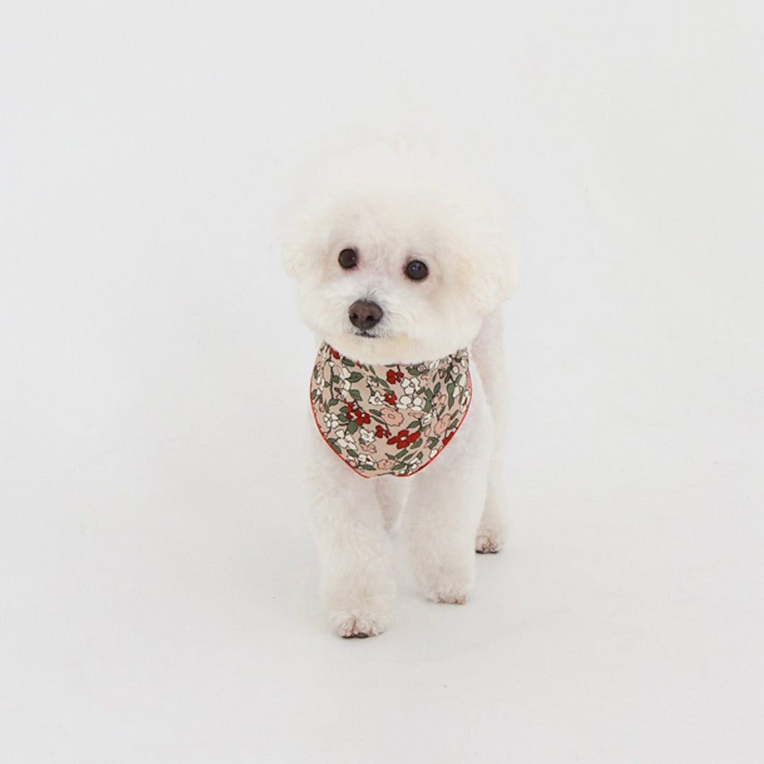 ※予約販売【foreverybari】Magnolia Floral Scarf（Red）