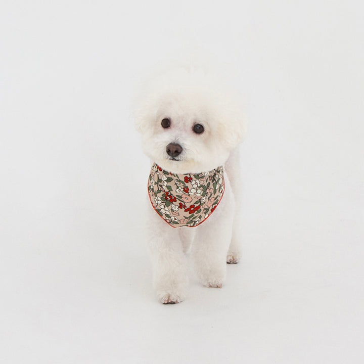※予約販売【foreverybari】Magnolia Floral Scarf（Red）