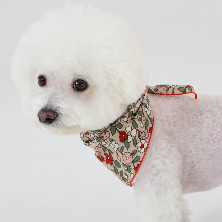 ※予約販売【foreverybari】Magnolia Floral Scarf（Red）