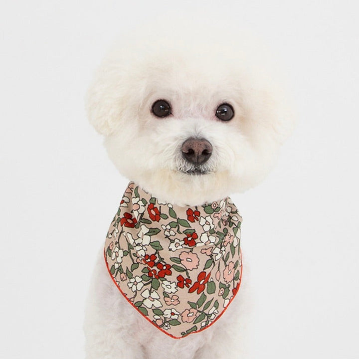 ※予約販売【foreverybari】Magnolia Floral Scarf（Red）