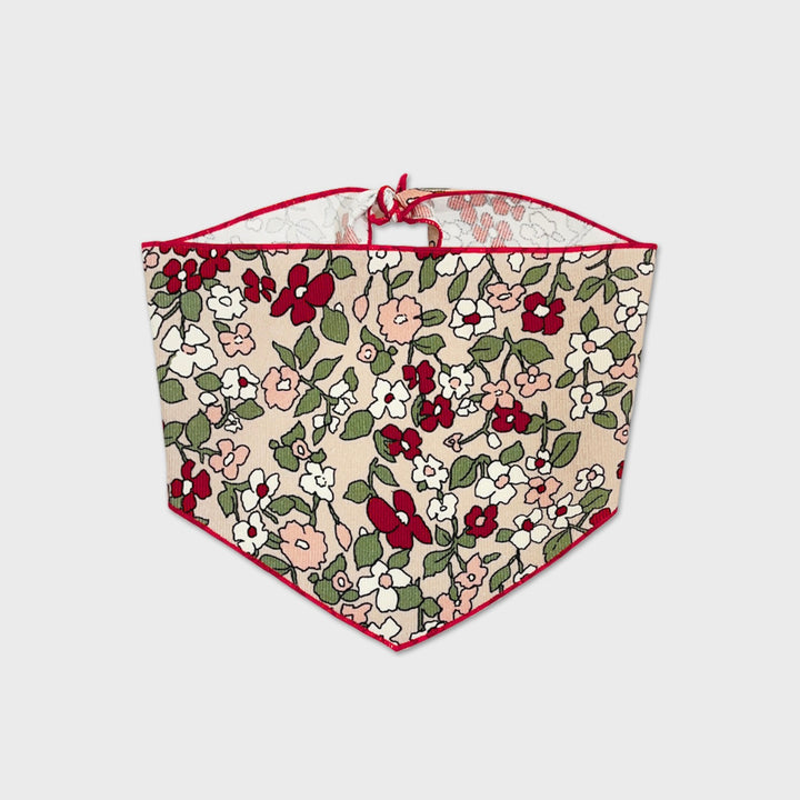 ※予約販売【foreverybari】Magnolia Floral Scarf（Red）