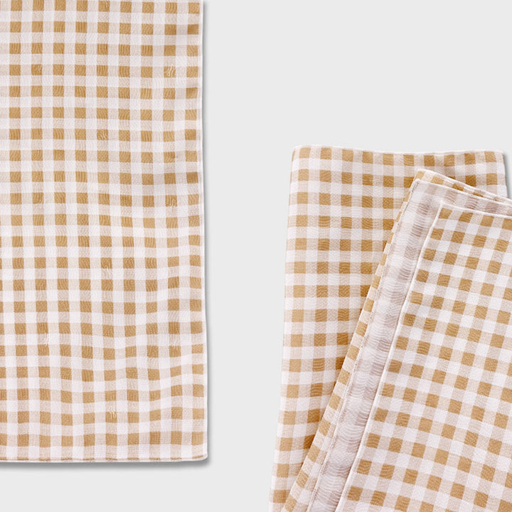 ※予約販売【foreverybari】Gingham Check Summer Blanket