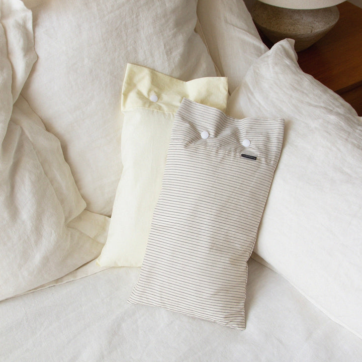 ※予約販売【foreverybari】Cotton Pillow（Cream Stripe）