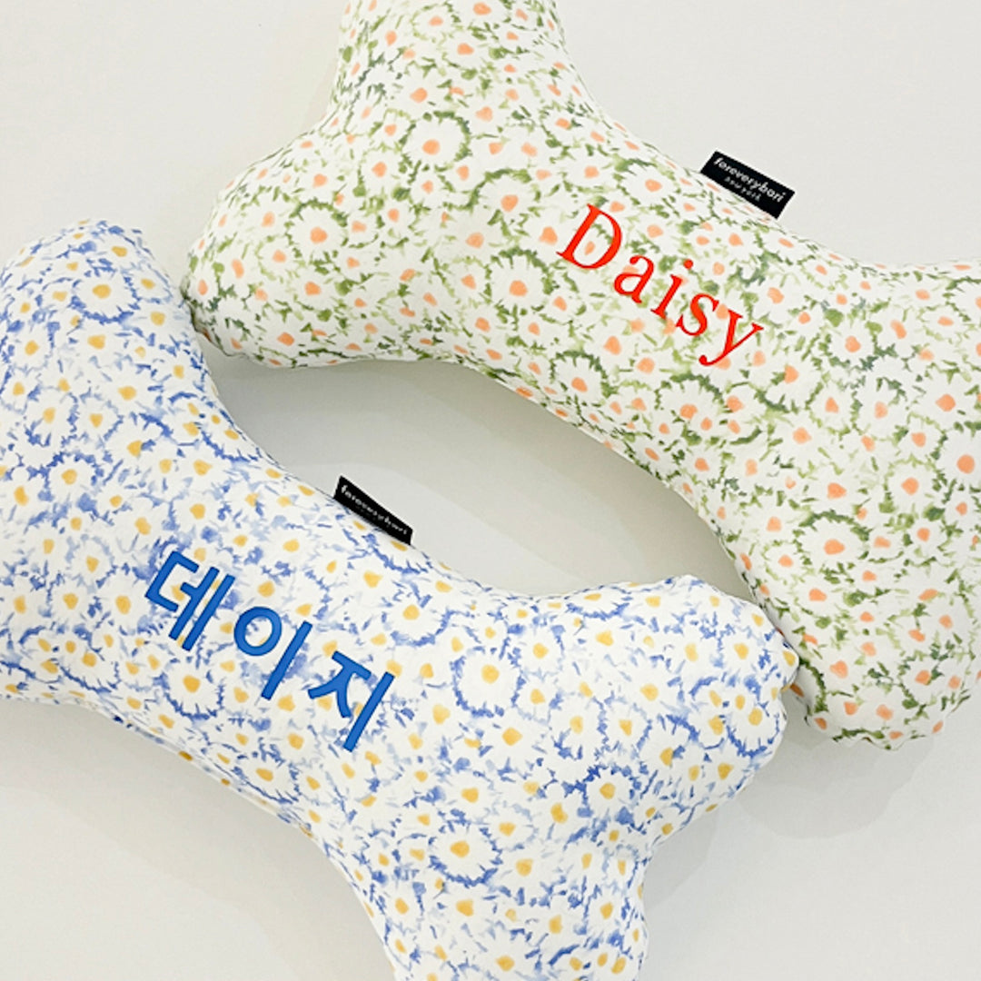 ※予約販売【foreverybari】Daisy Bone Pillow（Blue）