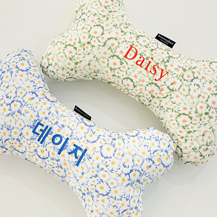 ※予約販売【foreverybari】Daisy Bone Pillow（Blue）