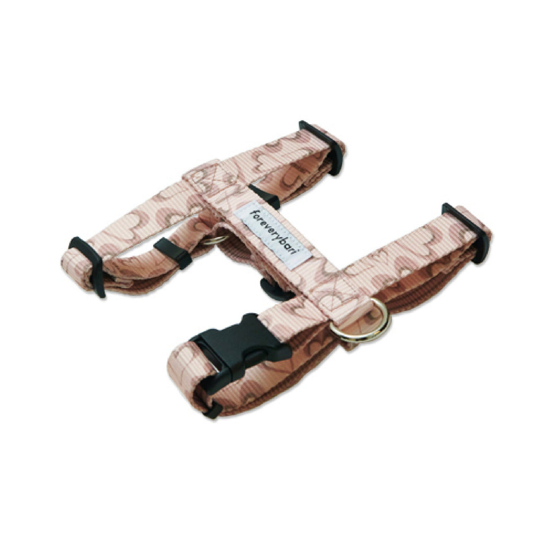 ※予約販売【foreverybari】Marble Heart Pet Harness（Strawberry）