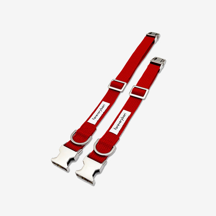 ※予約販売【foreverybari】Classic Pet Collar（Hot Red）