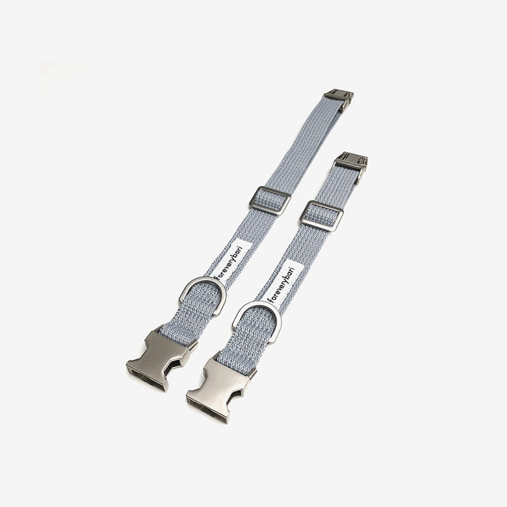 ※予約販売【foreverybari】Classic Pet Collar（Ice Gray）
