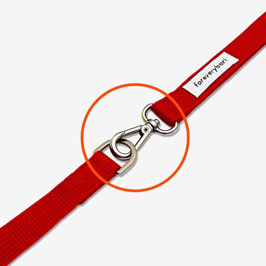 ※予約販売【foreverybari】Classic Pet Leash（Hot Red）
