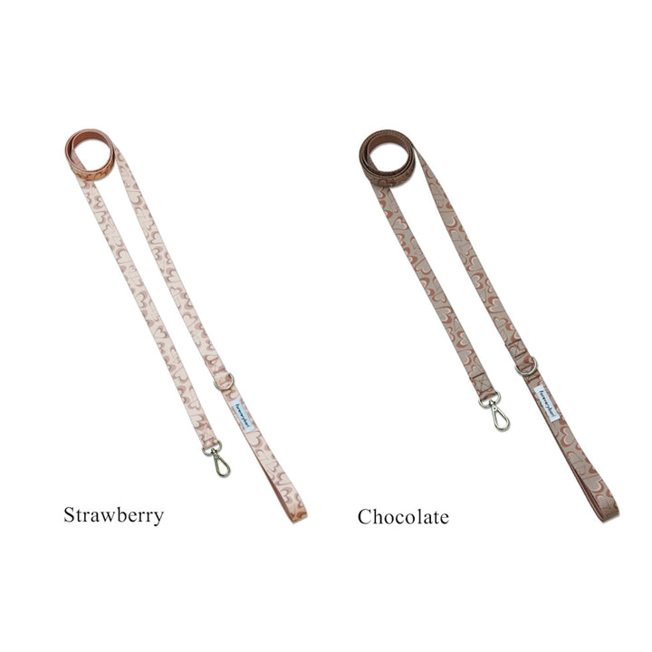 即納【foreverybari】Marble Heart Pet Leash（Strawberry）