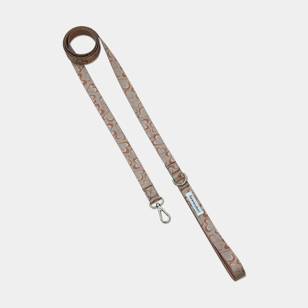 即納【foreverybari】Marble Heart Pet Leash（Chocolate）