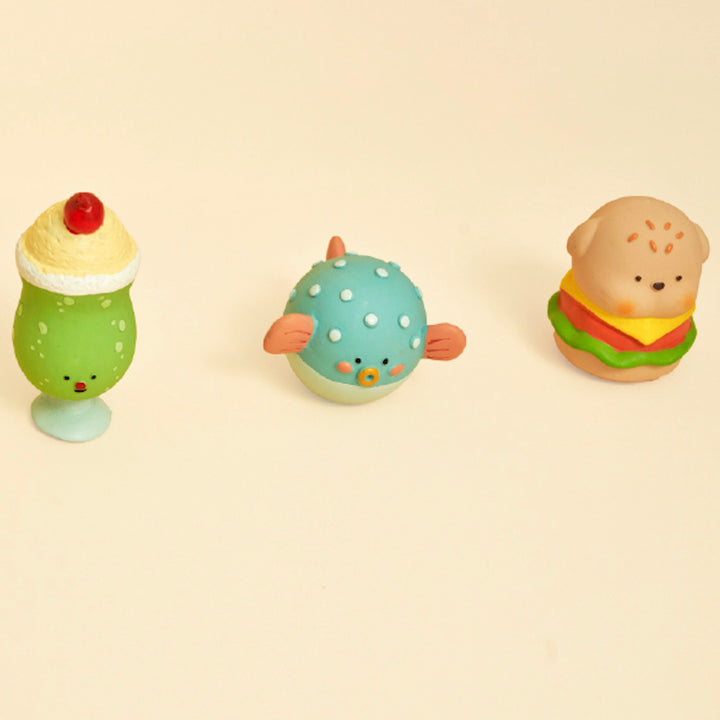 即納【meaningless】Dog Burger Latex Toy