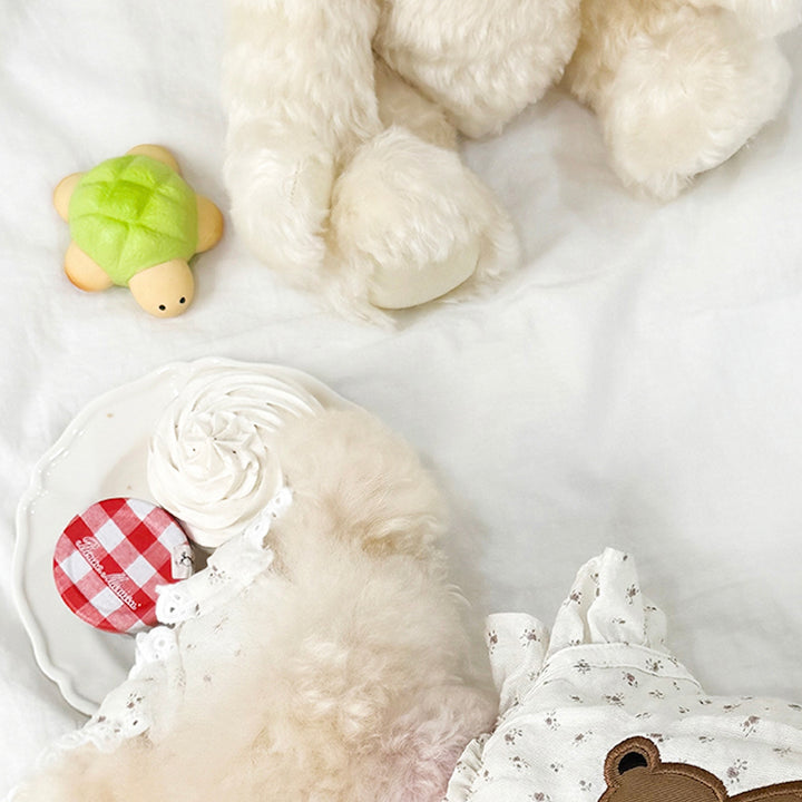 即納【meaningless】Melon Bread Turtle Latex Toy