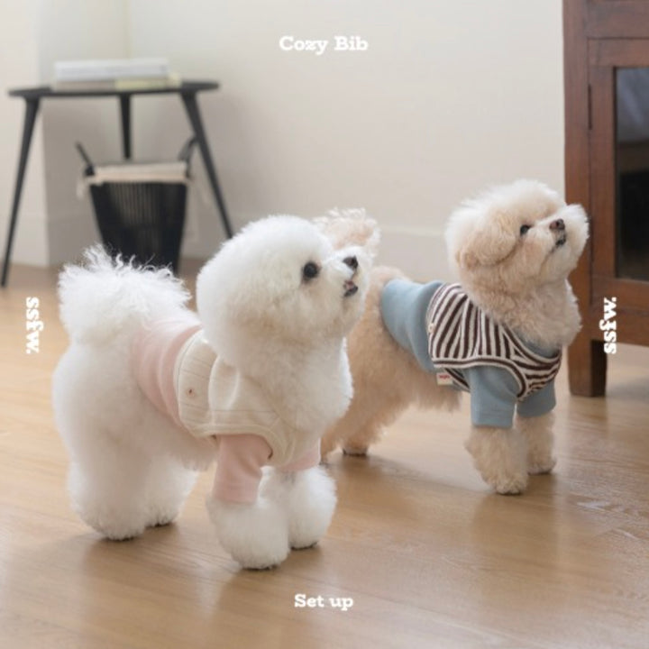 ※予約販売【ssfw】Cozy Bib Set Up 3colors（Blue Brown）