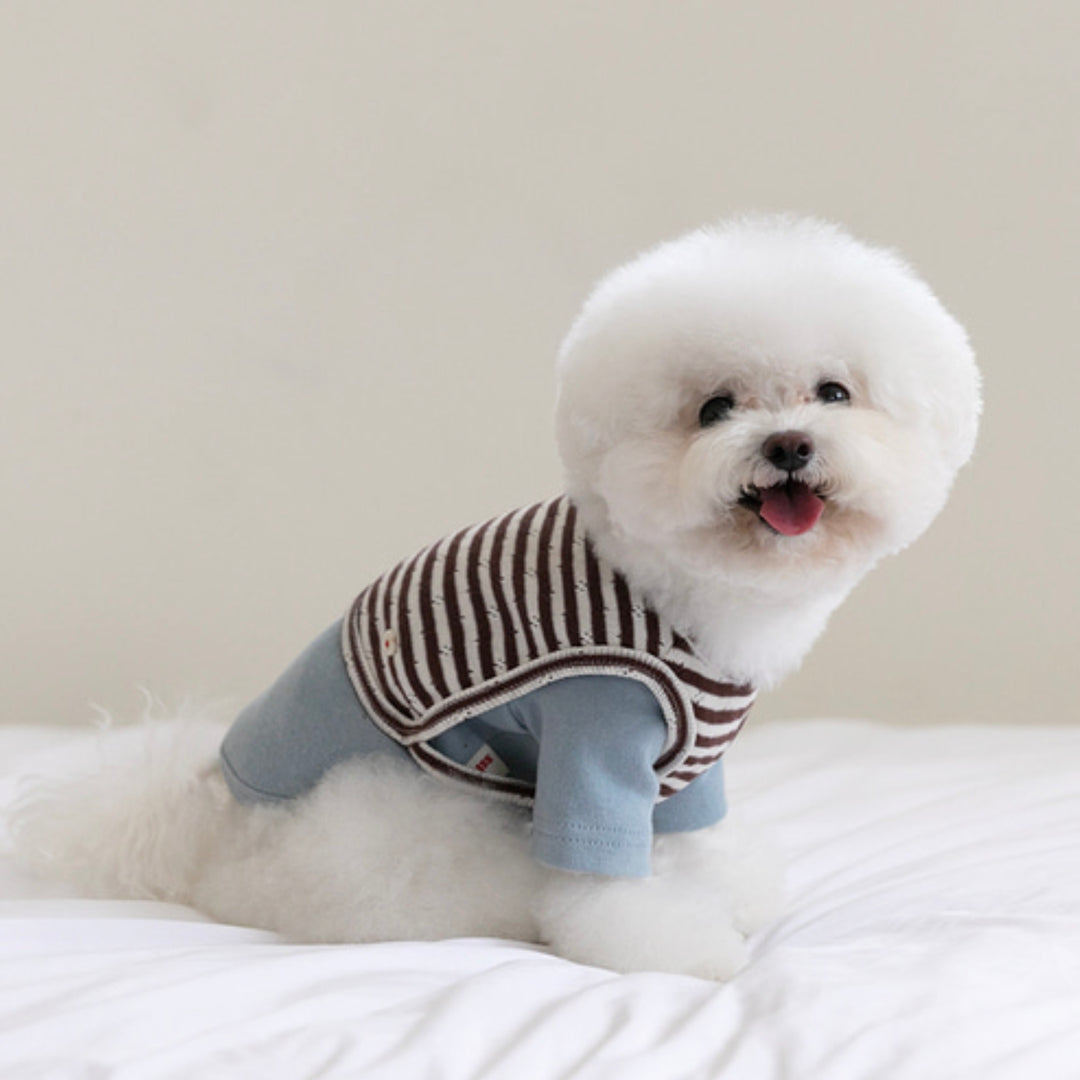 ※予約販売【ssfw】Cozy Bib Set Up 3colors（Blue Brown）