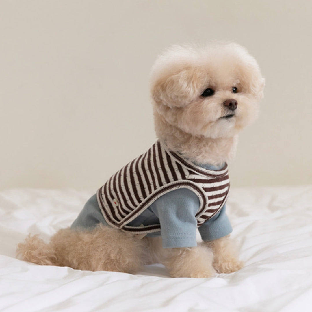 ※予約販売【ssfw】Cozy Bib Set Up 3colors（Blue Brown）