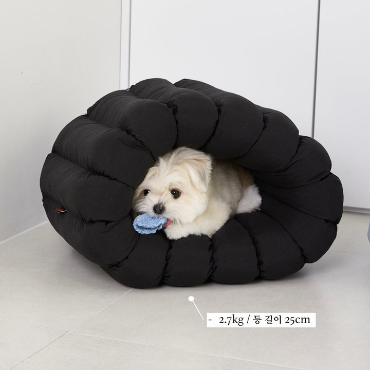 即納【azallea】Check Black Canele Cushion