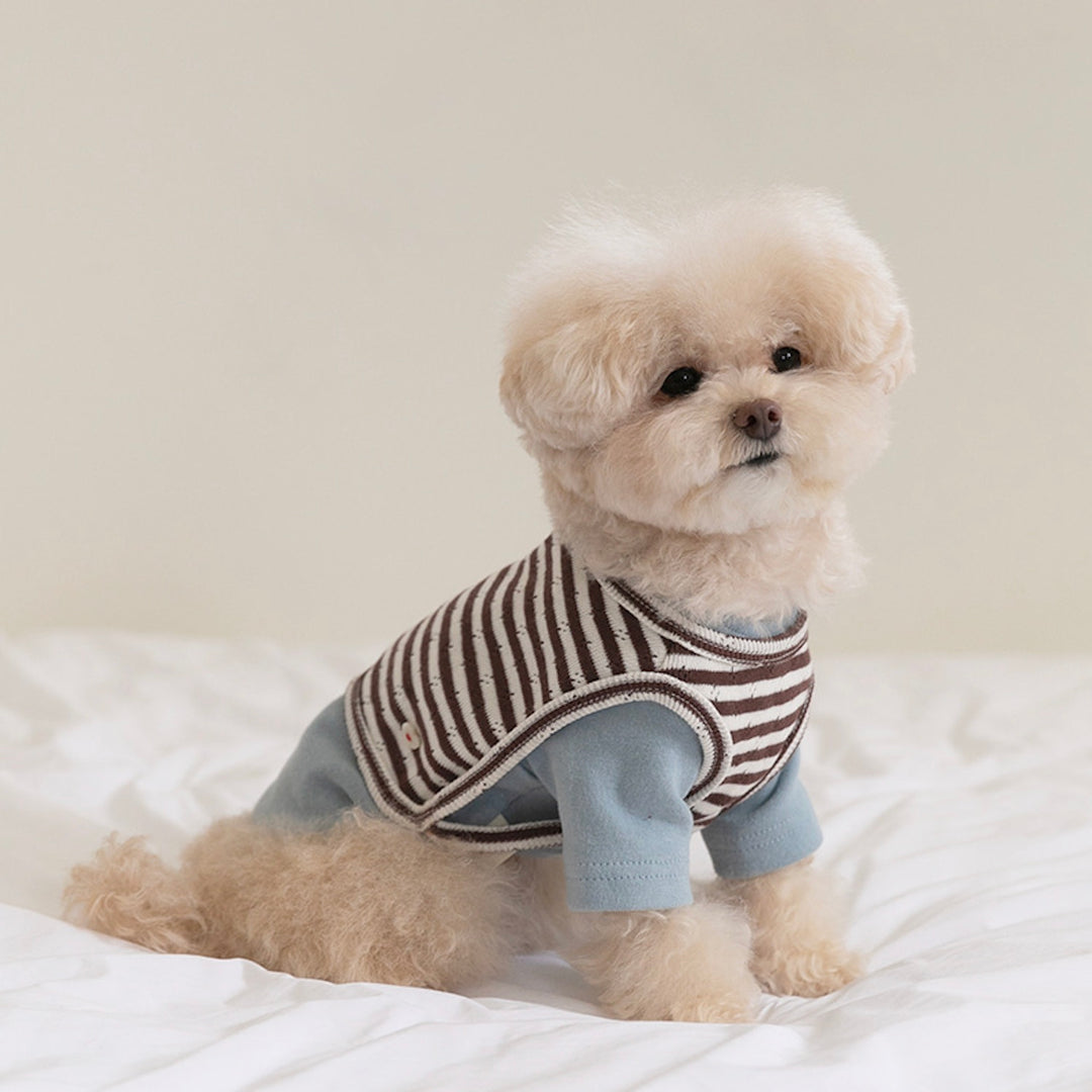 ※予約販売【ssfw】Cozy Bib Set Up 3colors（Blue Brown）