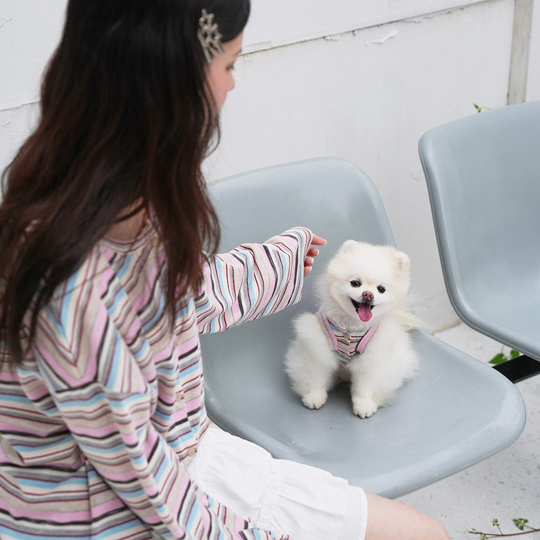 即納【noutti】Matilda Cardigan Sleeveless（Pink）