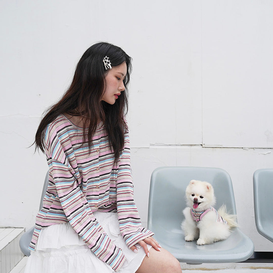 即納【noutti】Matilda Cardigan Sleeveless（Pink）