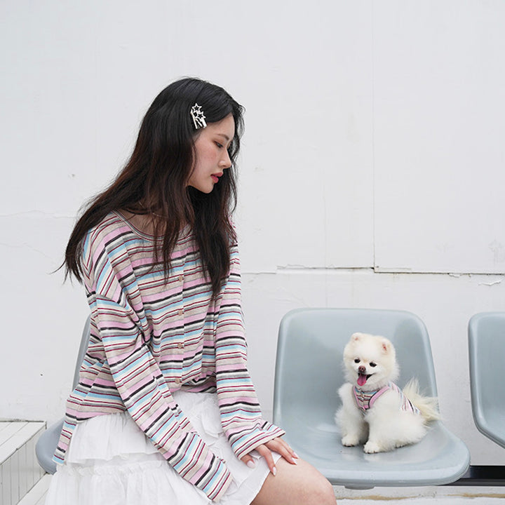 即納【noutti】Matilda Cardigan Sleeveless（Pink）