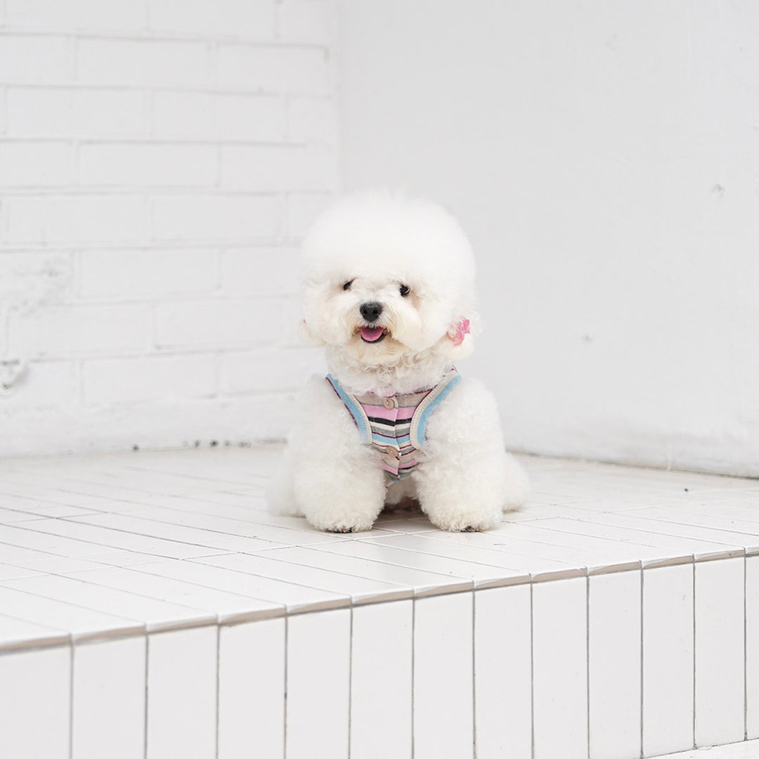 即納【noutti】Matilda Cardigan Sleeveless（Pink）